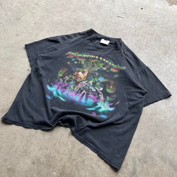 90s Faded Jimi Hendrix Experience BBC Sessions T-Shirt 22x25” - Picture 1 of 8